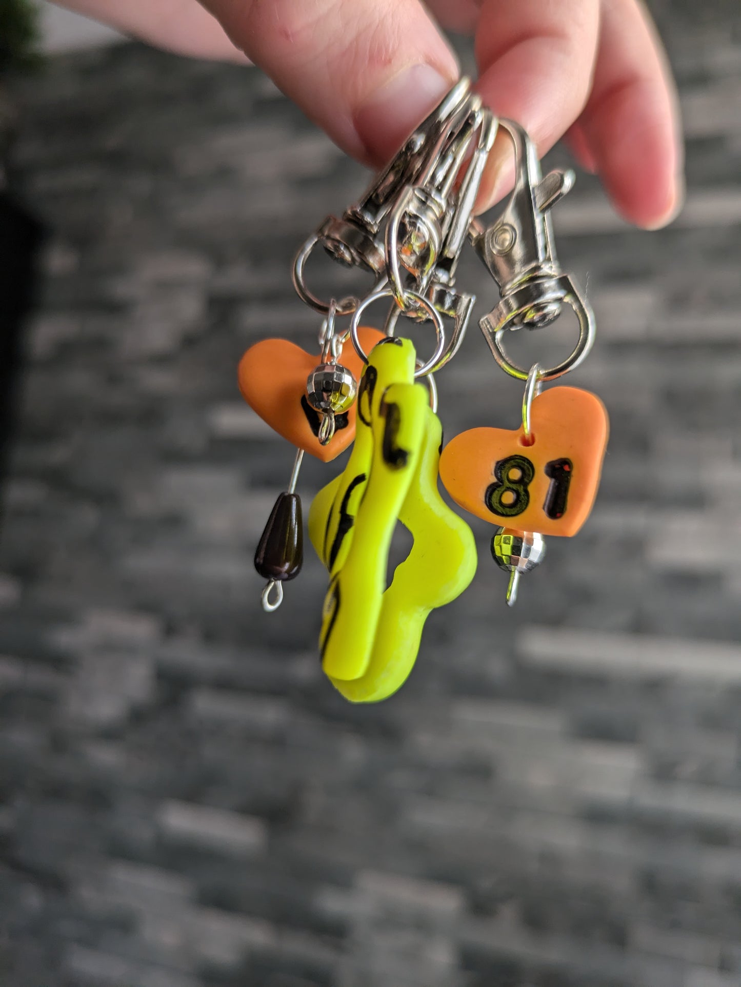 Papaya keyrings
