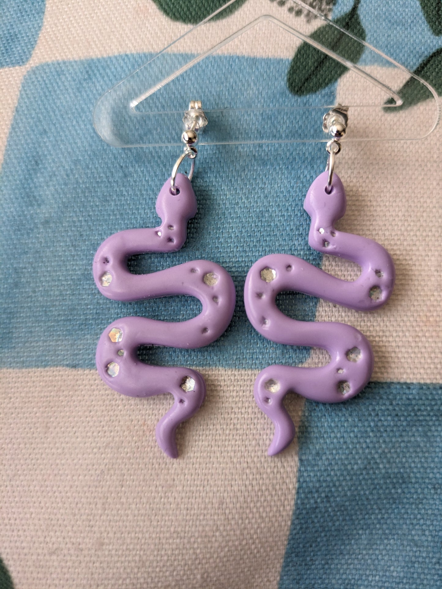 Diamond Snake Studs *MADE TO ORDER*