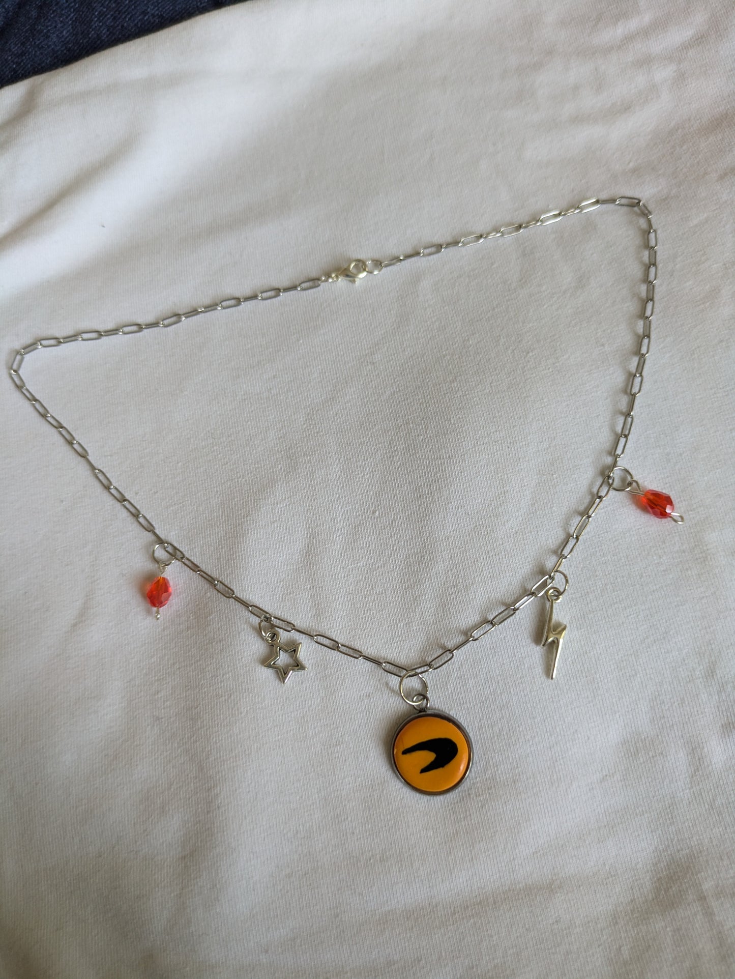 papaya charm necklaces