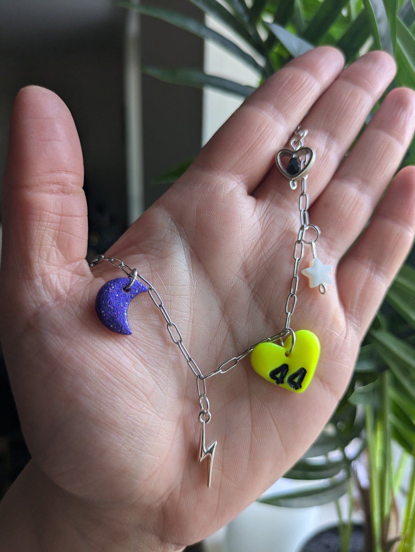 '44' charm necklace