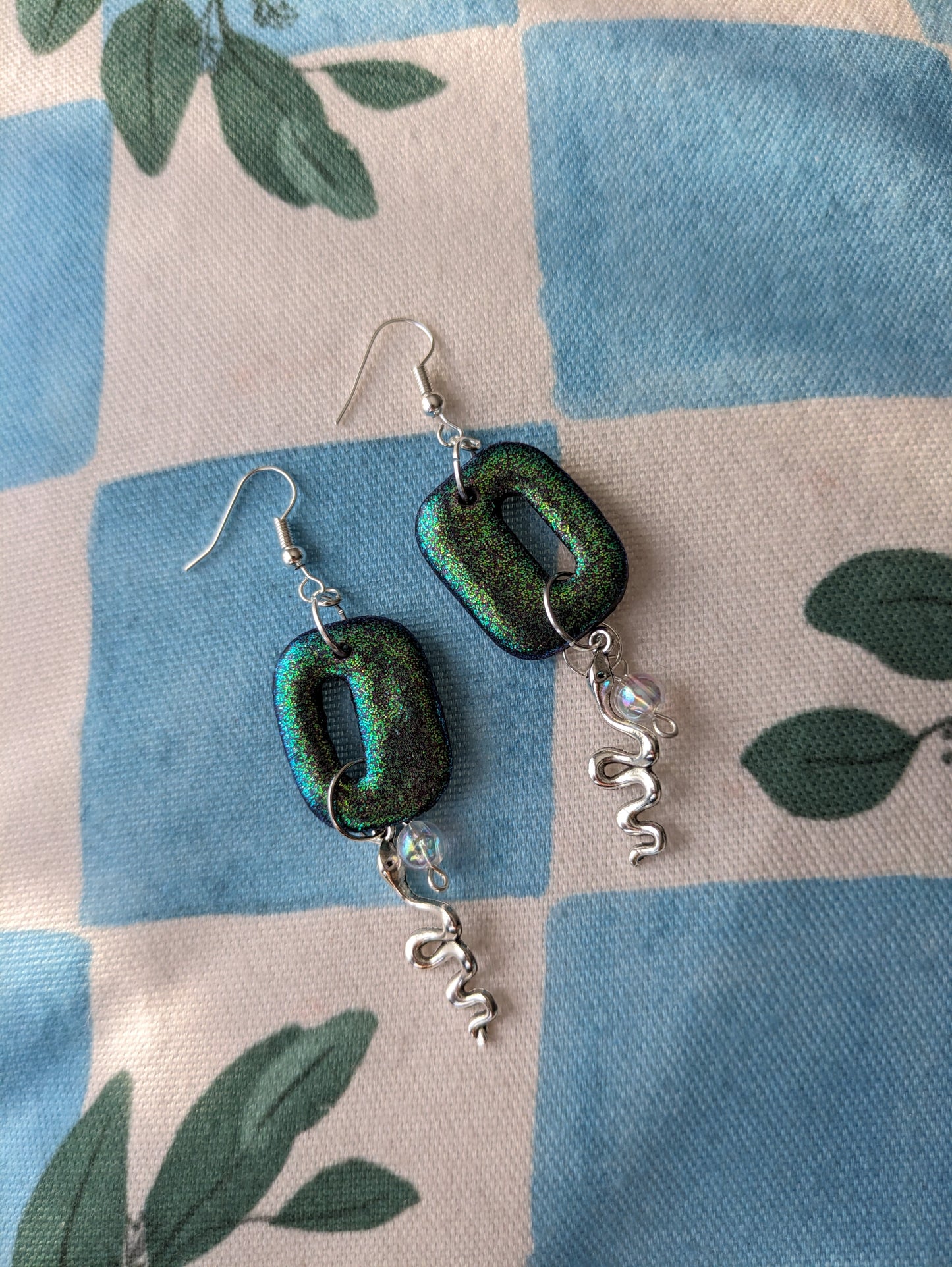 Disco Snake Hooks *MADE TO ORDER*