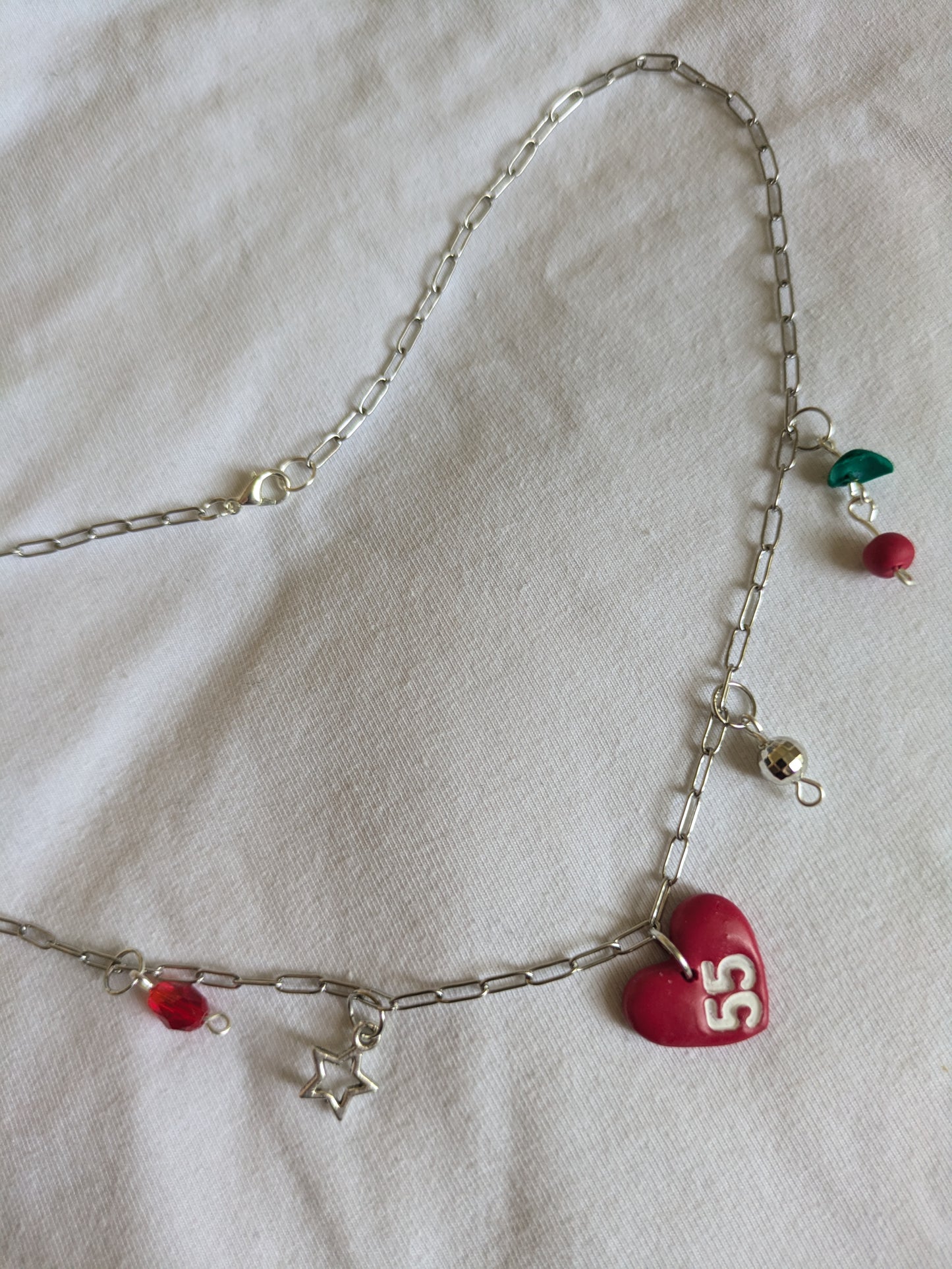 '55' charm necklace