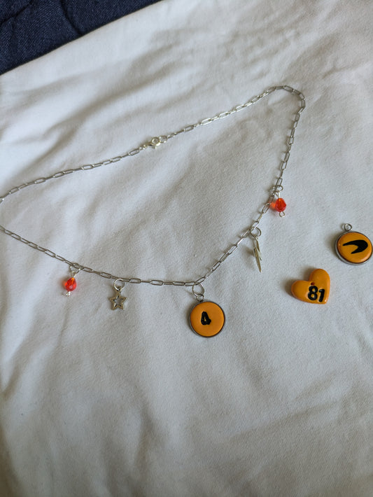 papaya charm necklaces