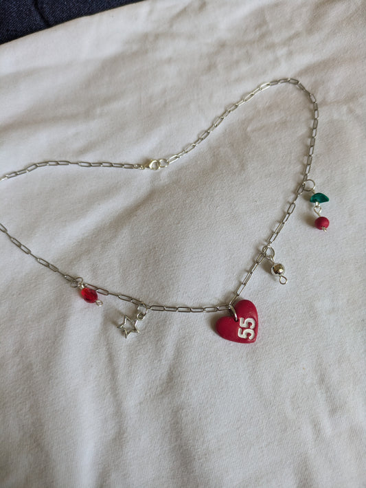 '55' charm necklace