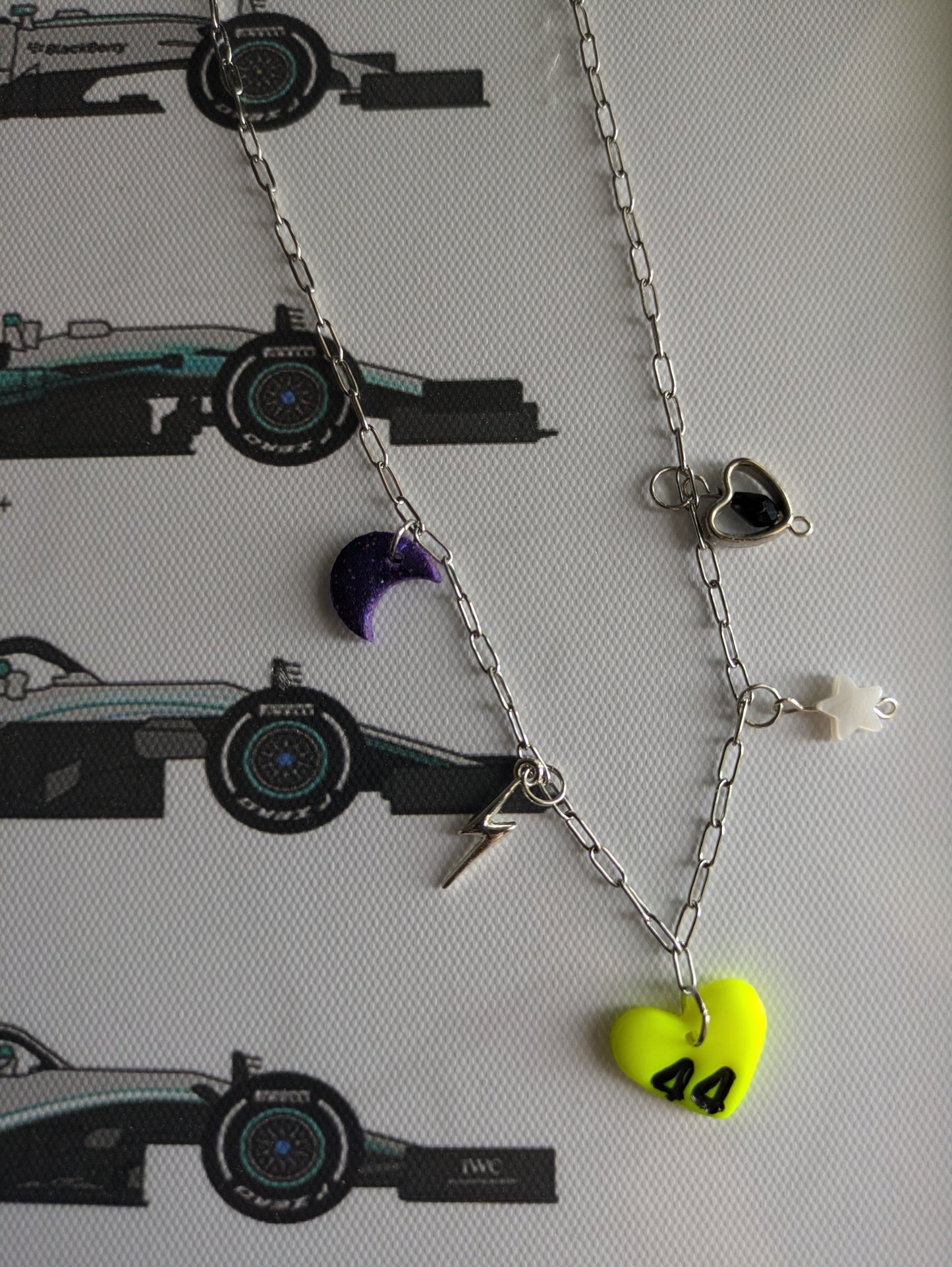 '44' charm necklace