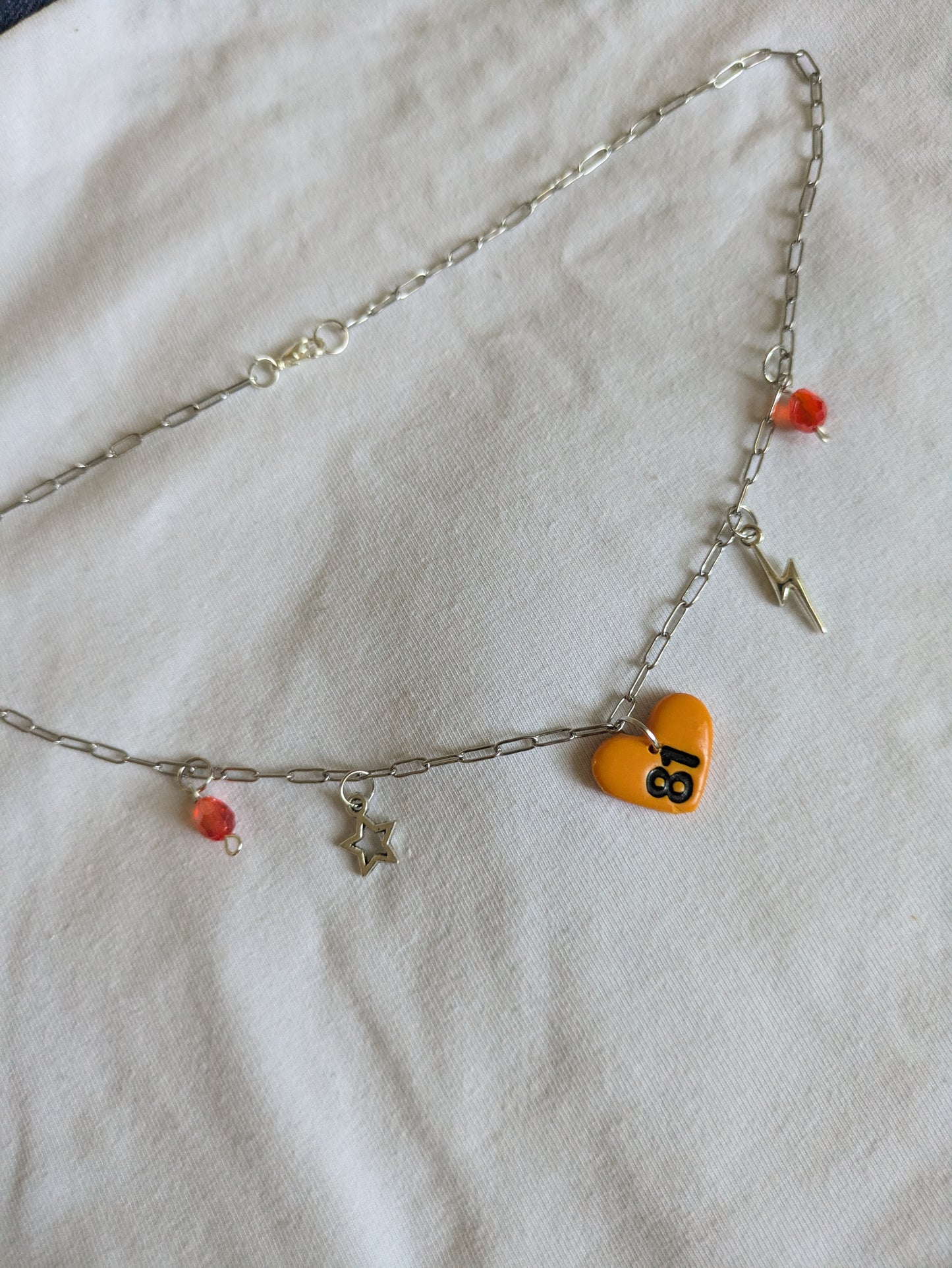 papaya charm necklaces