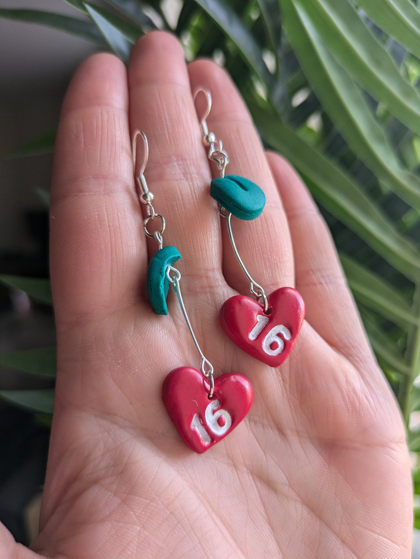 '16' cherry earrings